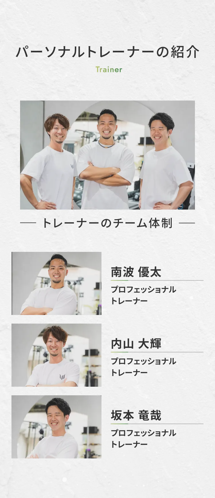 パーソナルトレーナーの紹介